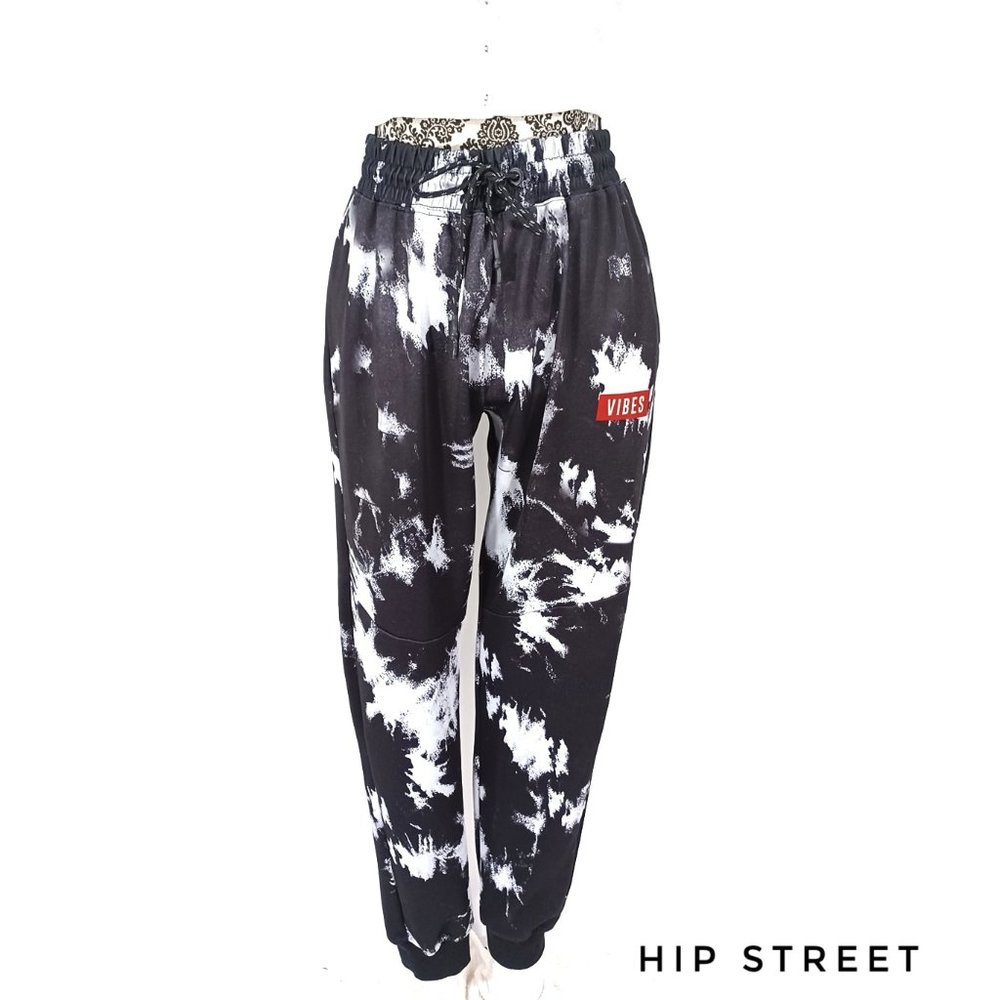ENCRYPTED VIBES Tie Dye Jogging Pant M
